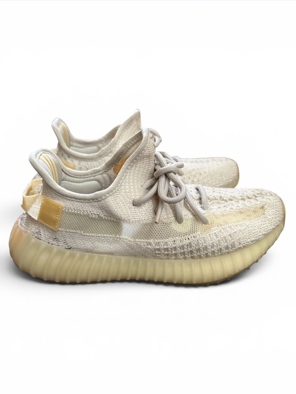 adidas Yeezy Boost 350 V2 Natural GY3438 Cream Beige Sneakers Size 5.5 Women
